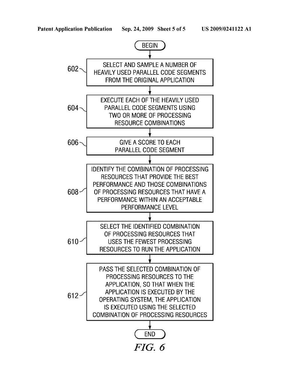 SELECTING A NUMBER OF PROCESSING RESOURCES TO RUN AN APPLICATION EFFECTIVELY WHILE SAVING POWER - diagram, schematic, and image 06