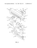 Utility knife with a pivotal actuator served as an auxiliary handgrip diagram and image