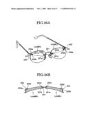 Shape measuring apparatus for eyeglasses diagram and image