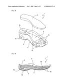 Shoe sole with tunnel-type air chambers diagram and image