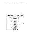 Maximum vehicle height information article and method comprising same diagram and image