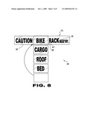 Maximum vehicle height information article and method comprising same diagram and image