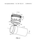 Rifle scope with friction reducing element diagram and image