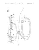 Ice fishing triggered support diagram and image