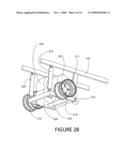 TRANSPORTATION CART WITH ELECTRONIC CONTROLS, STEERING AND BRAKES SELECTIVELY CONFIGURED FOR RIDING AND WALKING MODES OF USE diagram and image