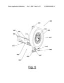 Protective rear accessory bumper with integrated spare tire carrier diagram and image