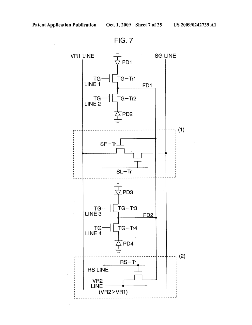 SEMICONDUCTOR IMAGING DEVICE HAVING A PLURALITY OF PIXELS ARRANGED IN A MATRIX-LIKE PATTERN - diagram, schematic, and image 08