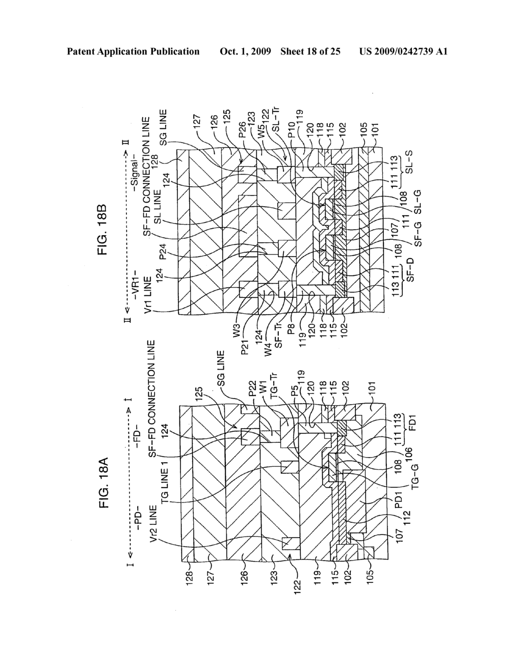 SEMICONDUCTOR IMAGING DEVICE HAVING A PLURALITY OF PIXELS ARRANGED IN A MATRIX-LIKE PATTERN - diagram, schematic, and image 19