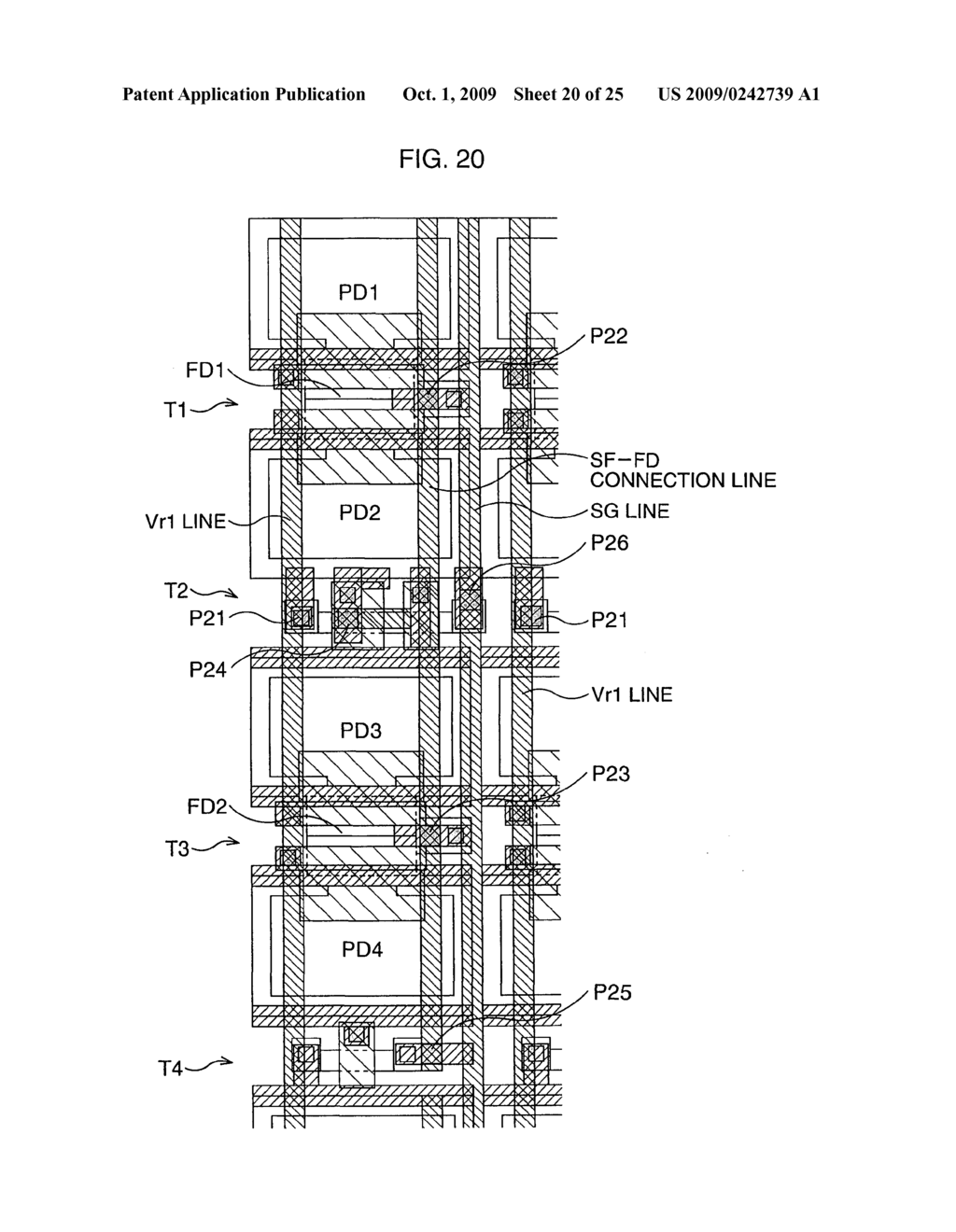 SEMICONDUCTOR IMAGING DEVICE HAVING A PLURALITY OF PIXELS ARRANGED IN A MATRIX-LIKE PATTERN - diagram, schematic, and image 21