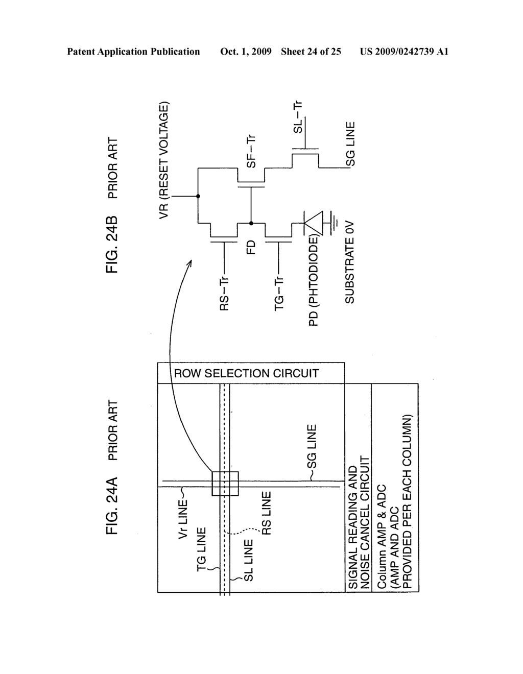 SEMICONDUCTOR IMAGING DEVICE HAVING A PLURALITY OF PIXELS ARRANGED IN A MATRIX-LIKE PATTERN - diagram, schematic, and image 25