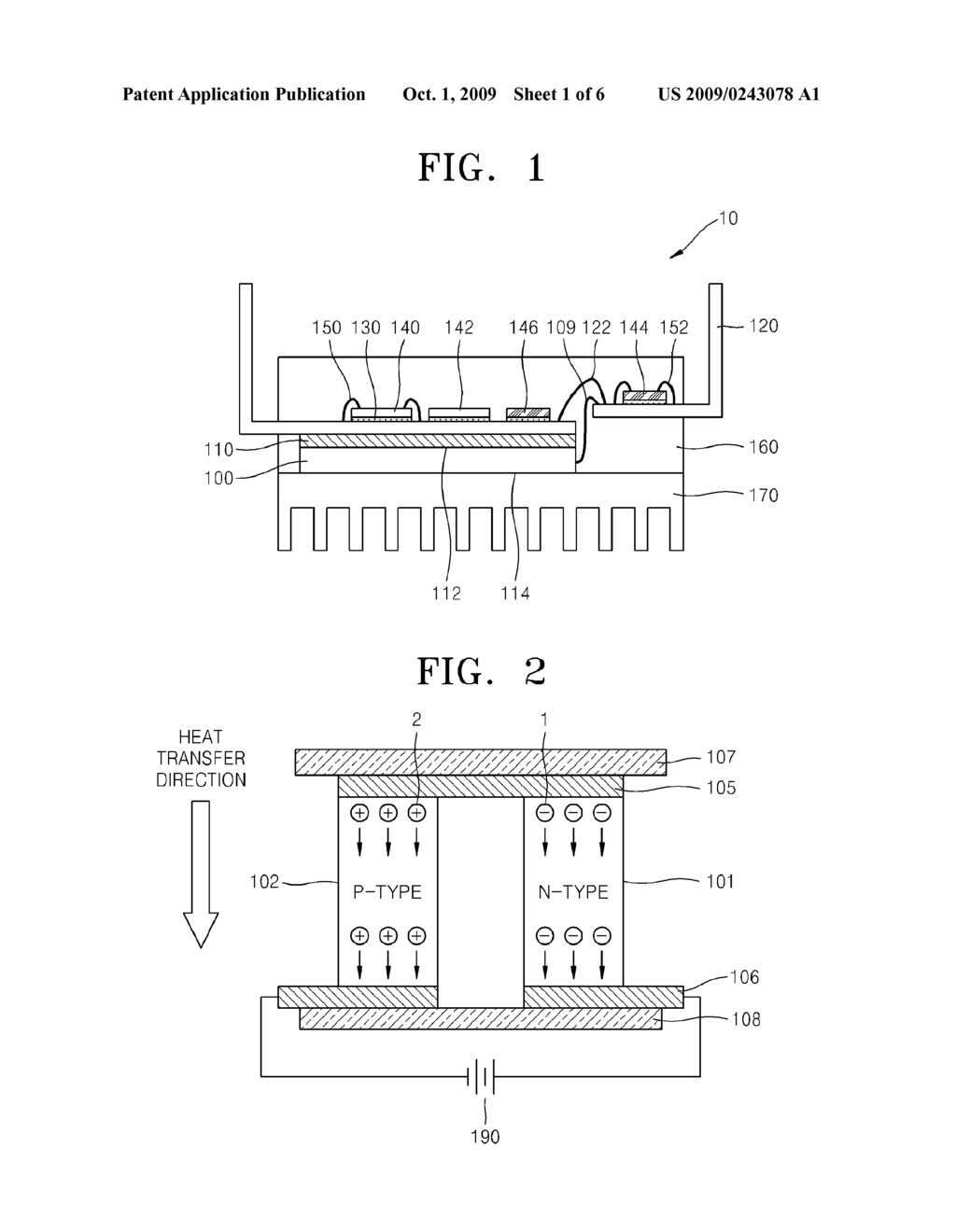Power Device Packages Having Thermal Electric Modules Using Peltier Effect and Methods of Fabricating the Same - diagram, schematic, and image 02