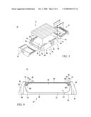 FRAME HAVING PEELER AND GRATER IN CUTTING BOARD SUPPORT PLATFORM diagram and image