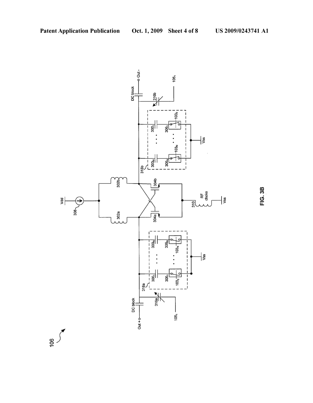 METHOD AND SYSTEM FOR PROCESSING SIGNALS VIA AN OSCILLATOR LOAD EMBEDDED IN AN INTEGRATED CIRCUIT (IC) PACKAGE - diagram, schematic, and image 05