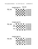 Method of calculating correction value and method of discharging liquid diagram and image