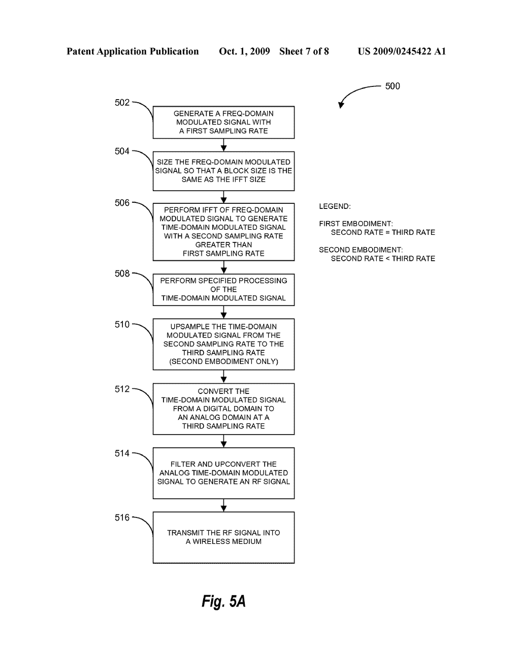 METHOD AND SYSTEM FOR TRANSMIT UPSAMPLING VIA IFFT - diagram, schematic, and image 08