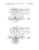 NUT ATTACHING AN AIRCRAFT WINDSHIELD AND DEVICE FOR ATTACHING AN AIRCRAFT WINDSHIELD INCORPORATING SAID NUT diagram and image