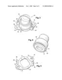 NUT ATTACHING AN AIRCRAFT WINDSHIELD AND DEVICE FOR ATTACHING AN AIRCRAFT WINDSHIELD INCORPORATING SAID NUT diagram and image