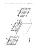 ARTICLE, ASSEMBLY AND PROCESS FOR PRODUCING A WATERPROOF, DEGRADATION RESISTANT AND INCREASED STRUCTURAL SUPPORTED STIFFENER INSERT SUCH AS INCORPORATED INTO A COMPOSITE PALLET CONSTRUCTION diagram and image