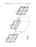 ARTICLE, ASSEMBLY AND PROCESS FOR PRODUCING A WATERPROOF, DEGRADATION RESISTANT AND INCREASED STRUCTURAL SUPPORTED STIFFENER INSERT SUCH AS INCORPORATED INTO A COMPOSITE PALLET CONSTRUCTION diagram and image