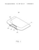 BATTERY COVER LATCH MECHANISM AND PORTABLE ELECTRONIC DEVICE USING SAME diagram and image