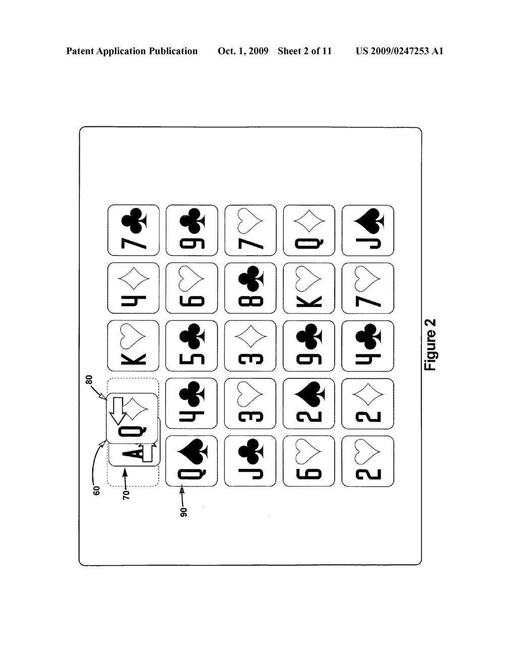 METHODS AND DEVICES FOR PLAYING MULTI-LINE CARD GAMES - diagram, schematic, and image 03