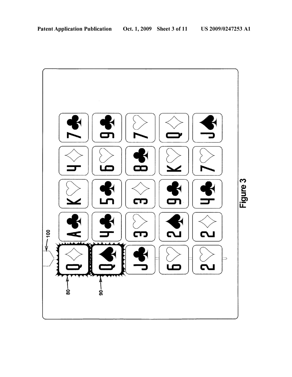 METHODS AND DEVICES FOR PLAYING MULTI-LINE CARD GAMES - diagram, schematic, and image 04