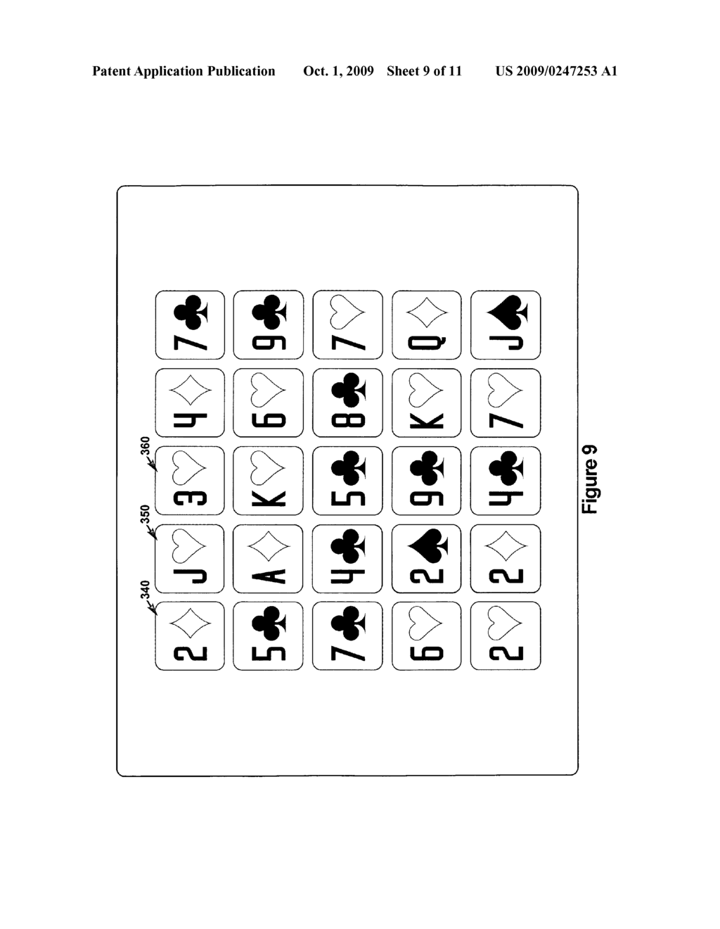 METHODS AND DEVICES FOR PLAYING MULTI-LINE CARD GAMES - diagram, schematic, and image 10