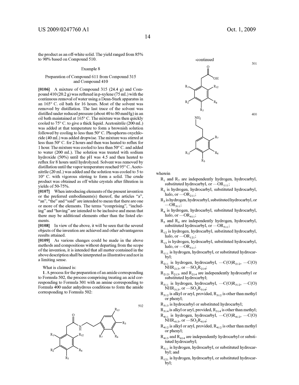 Preparation of Amides from an Acid and Amine for Intermediates in the Synthesis of Morphinans - diagram, schematic, and image 15