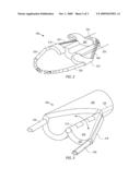 Endoscope with rotationally deployed arms diagram and image