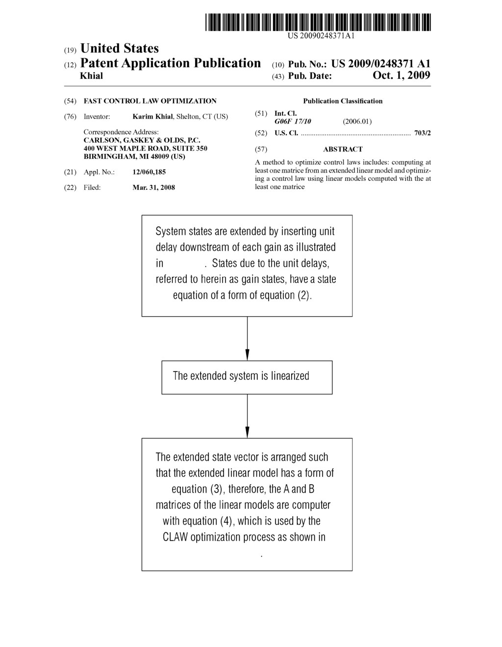 FAST CONTROL LAW OPTIMIZATION - diagram, schematic, and image 01