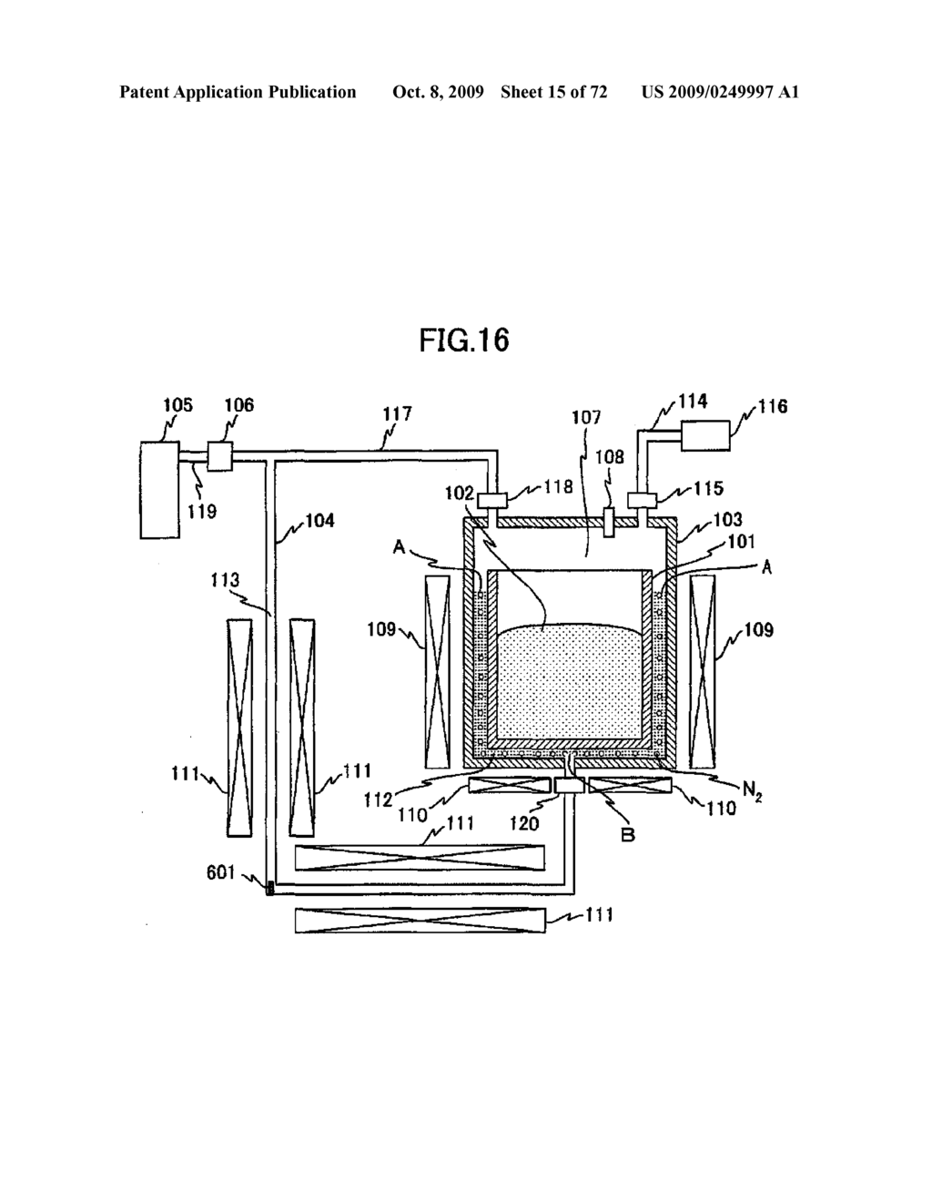 METHOD OF PRODUCING GROUP III NITRIDE CRYSTAL, APPARATUS FOR PRODUCING GROUP III NITRIDE CRYSTAL, AND GROUP III NITRIDE CRYSTAL - diagram, schematic, and image 16