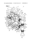 Fluid device mounting structure diagram and image