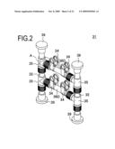 Fluid device mounting structure diagram and image