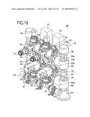 Fluid device mounting structure diagram and image