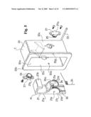 Apparatus with a rotating body diagram and image