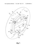 MIRROR WITH LOCKABLE MOUNTING SYSTEM diagram and image