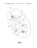 MIRROR WITH LOCKABLE MOUNTING SYSTEM diagram and image