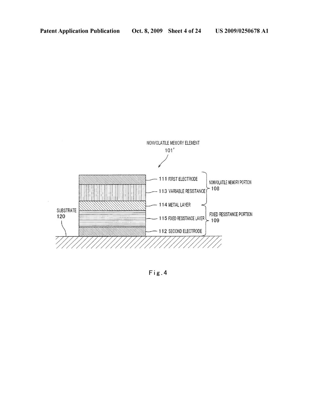 NONVOLATILE MEMORY APPARATUS, NONVOLATILE MEMORY ELEMENT, AND NONVOLATILE ELEMENT ARRAY - diagram, schematic, and image 05