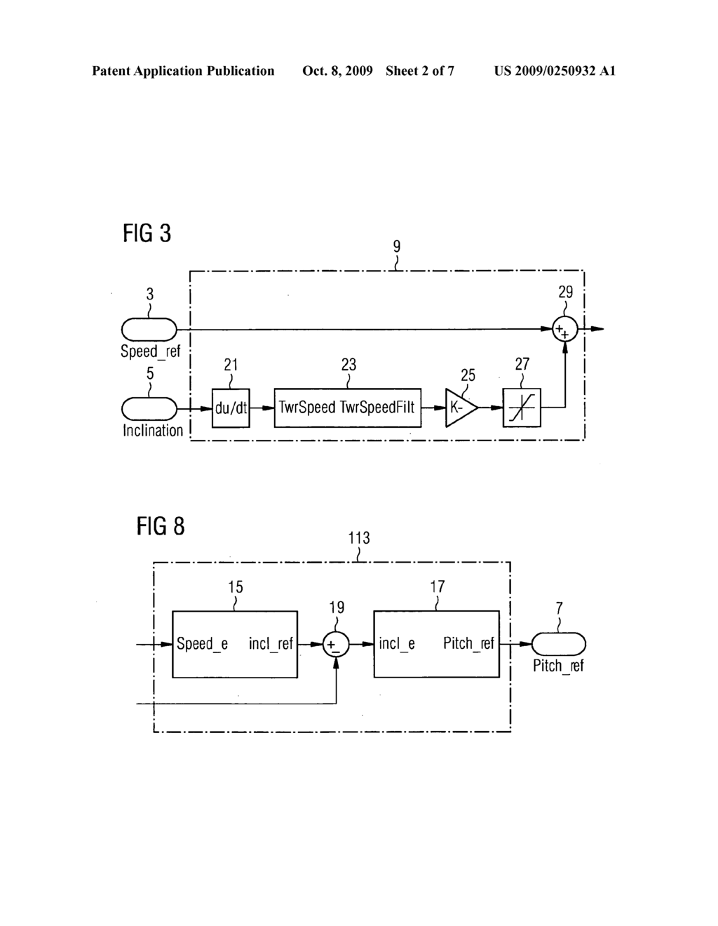 Method of damping tower vibrations of a wind turbine and control system for wind turbines - diagram, schematic, and image 03