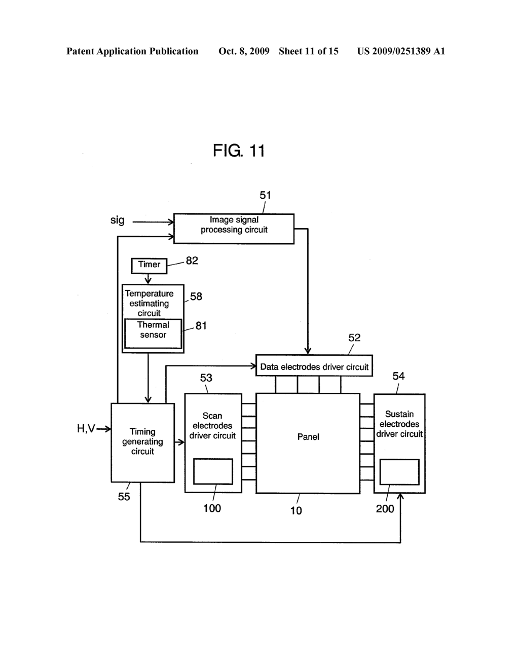 PLASMA DISPLAY PANEL DRIVING METHOD AND PLASMA DISPLAY DEVICE - diagram, schematic, and image 12