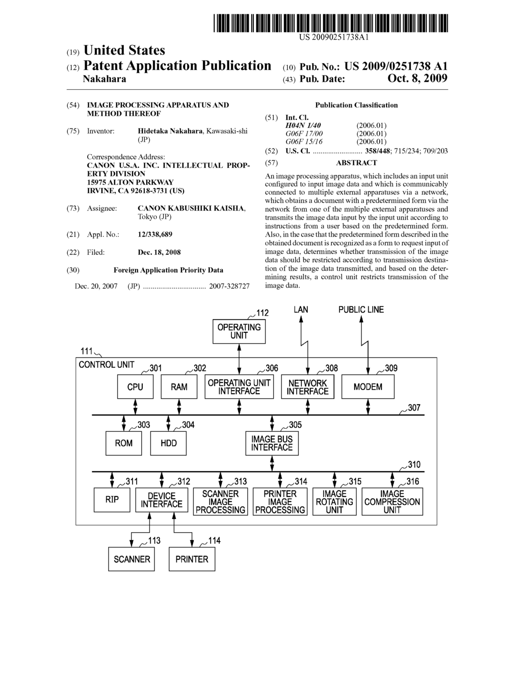 IMAGE PROCESSING APPARATUS AND METHOD THEREOF - diagram, schematic, and image 01