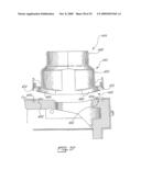 Blower wheel assembly having a dynamic seal member for providing an air seal on rotation of a blower wheel diagram and image