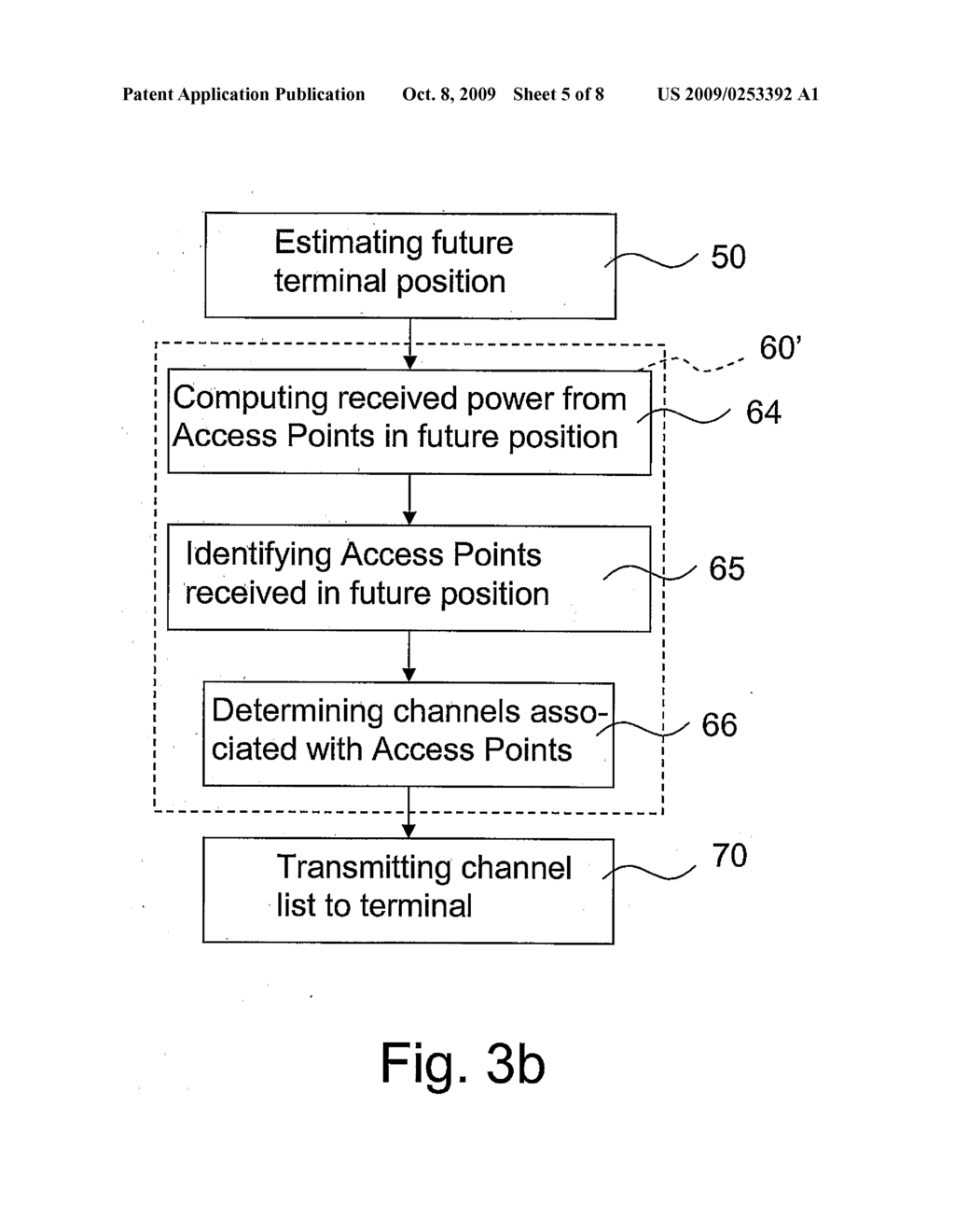 Method for the optimization of channel scanning function in a telecommunication network for mobile terminals - diagram, schematic, and image 06