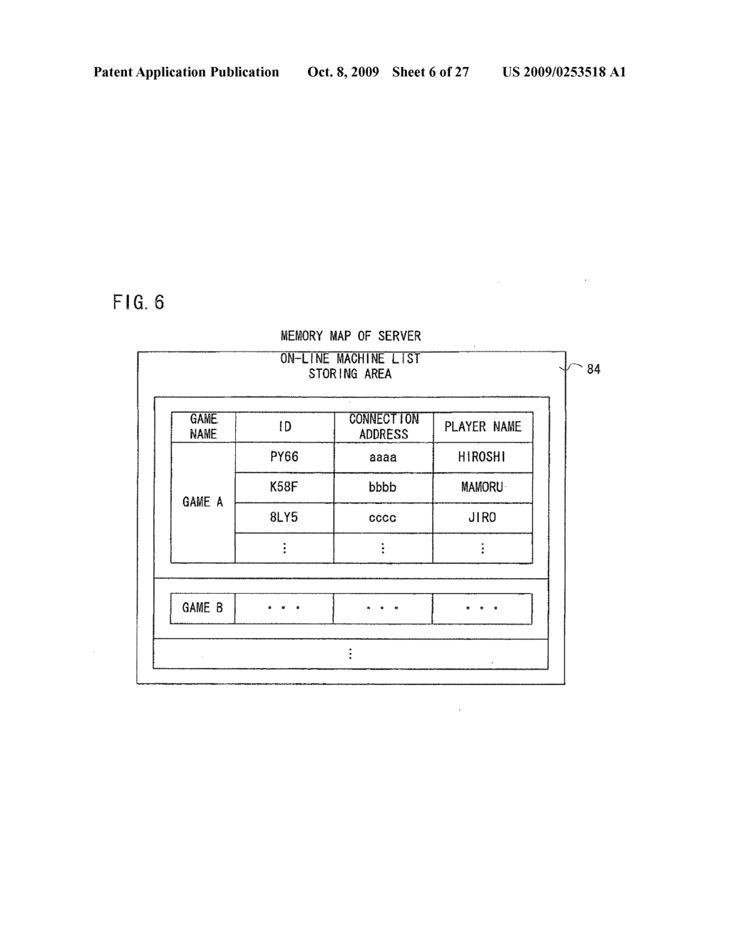 COMMUNICATION GAME SYSTEM, GAME APPARATUS, SERVER, STORAGE MEDIUM STORING A PROGRAM, AND GAME CONTROL METHOD - diagram, schematic, and image 07