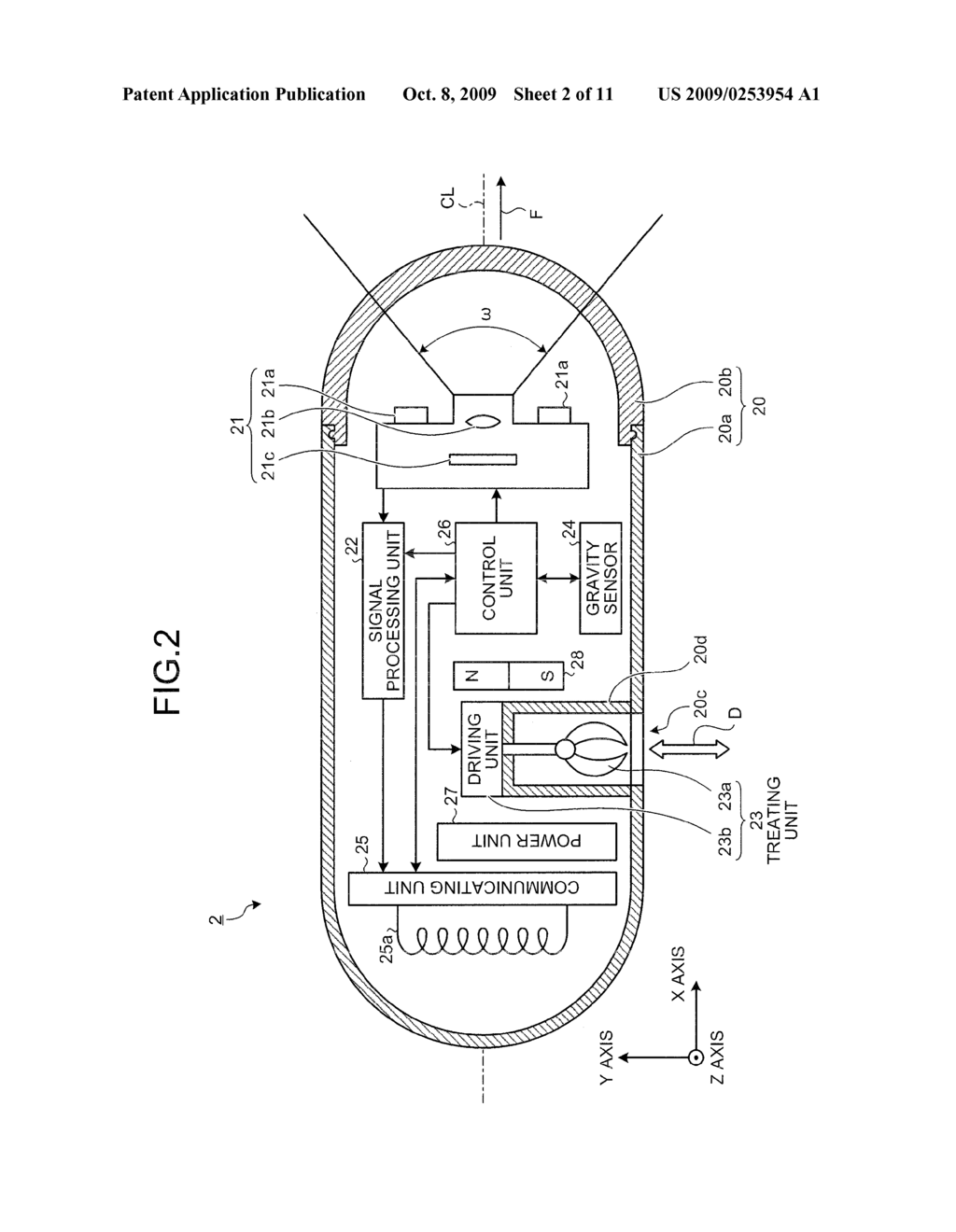 CAPSULE MEDICAL SYSTEM AND METHOD FOR TREATING DESIRED REGION INSIDE SUBJECT - diagram, schematic, and image 03