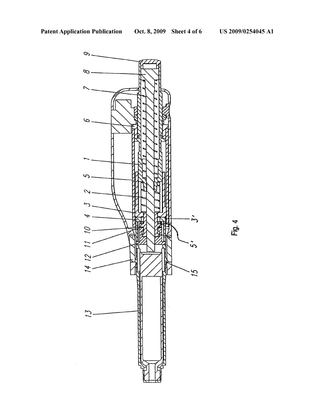 DEVICE FOR DISPENSING AN INJECTABLE PRODUCT IN DOSES - diagram, schematic, and image 05