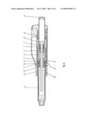 DEVICE FOR DISPENSING AN INJECTABLE PRODUCT IN DOSES diagram and image