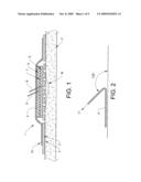 IRRIGATION DRESSING AND METHOD OF APPLYING SUCH AN IRRIGATING DRESSING diagram and image