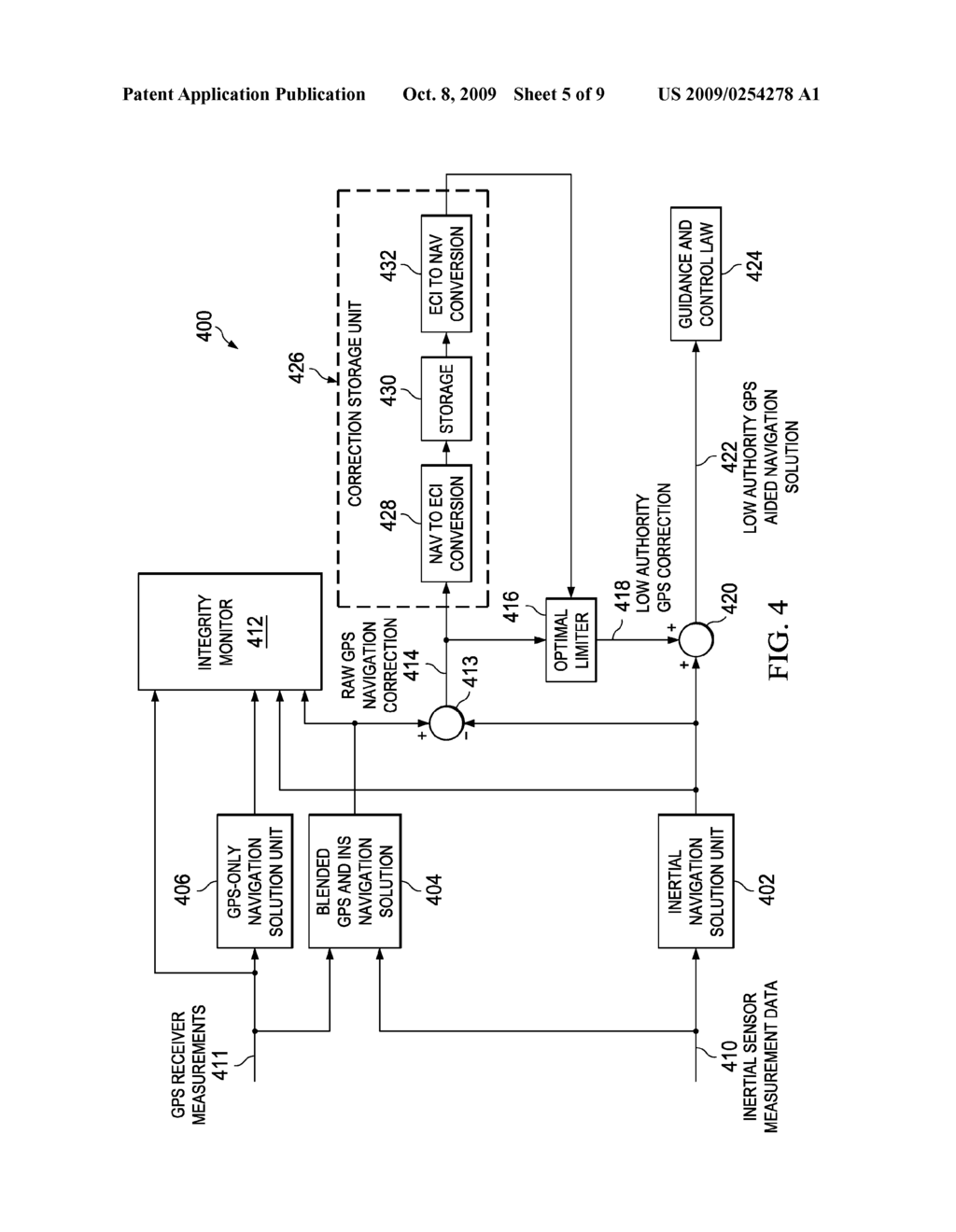 LOW AUTHORITY GPS AIDING OF NAVIGATION SYSTEM FOR ANTI-SPOOFING - diagram, schematic, and image 06