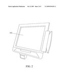 RADIO FREQUENCY IDENTIFICATION (RFID) PAYMENT TERMINAL WITH DISPLAY-EMBEDDED RFID ANTENNA diagram and image